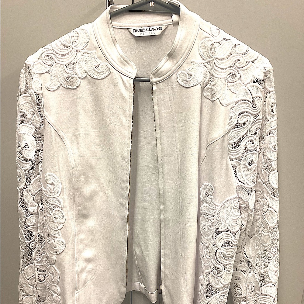 Beautiful white and lace jacket